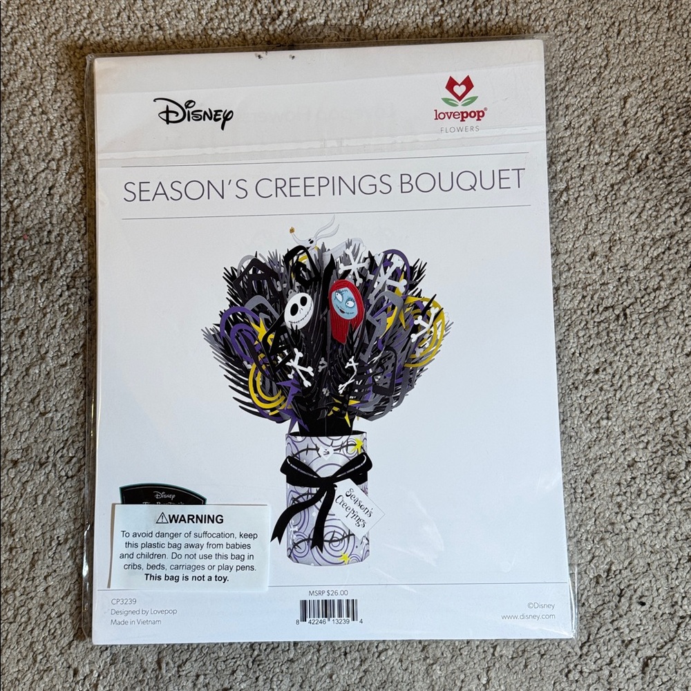 NEW Lovepop Disney The Nightmare Before Christmas Season's Creepings Bouquet - Picture 2 of 4